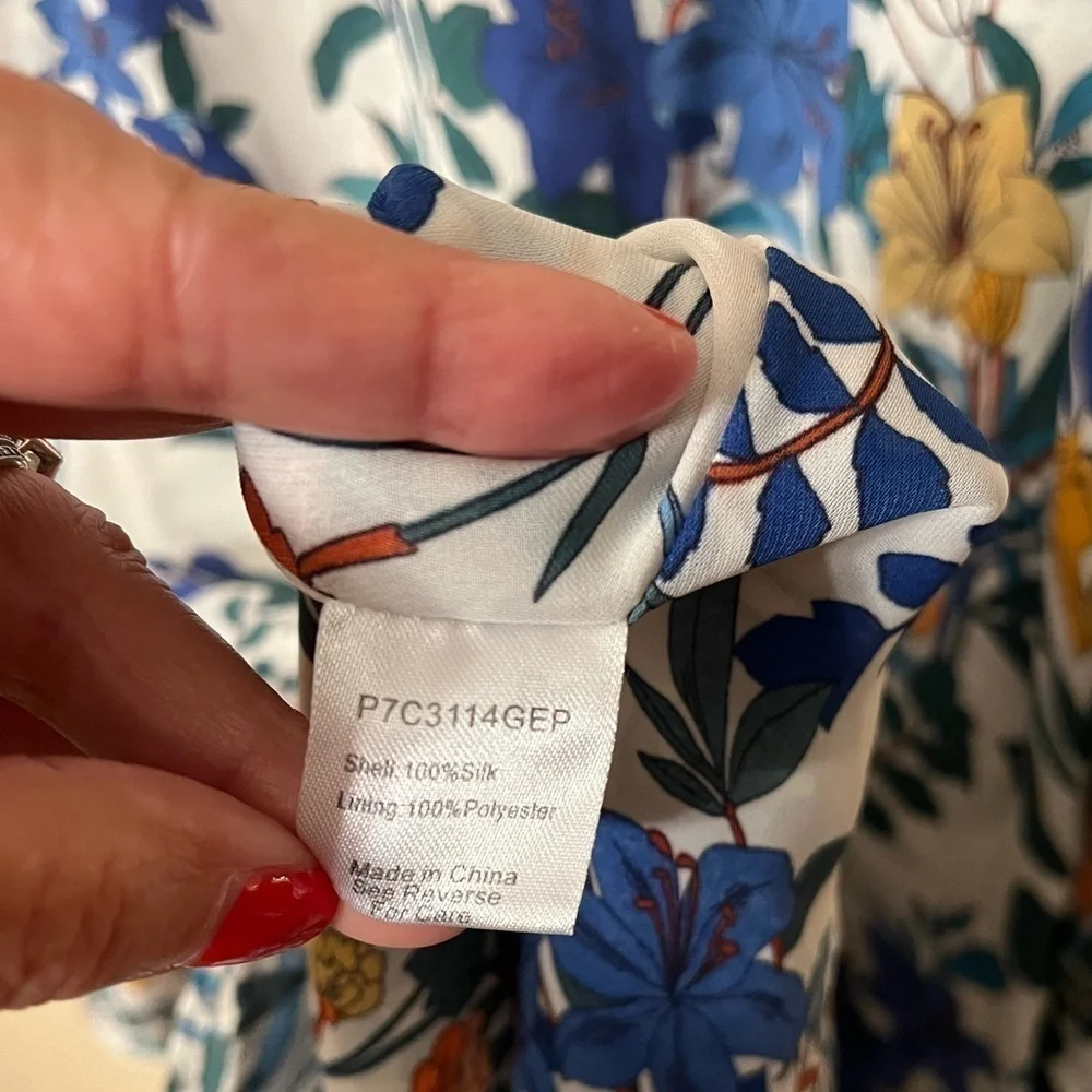 Parker Antastasia Silk Floral Cold Shoulder Mini Dress Sz XS
